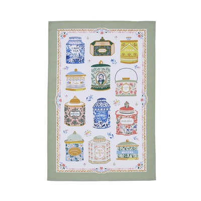 Tea Tins Tea Towel