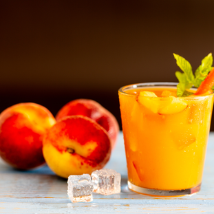 Frozen Peach Slush tea