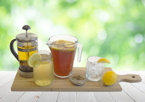 Cold brew lemon teas