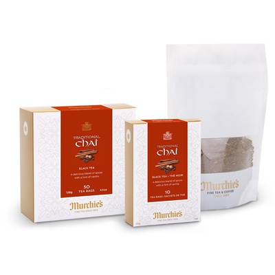 Traditional Chai -  50 Tea Bag Box