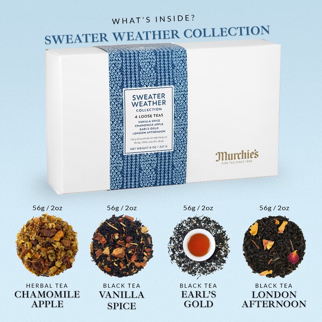 What's inside the Sweater Weather Collection? 4 new loose teas for this 2025 release!