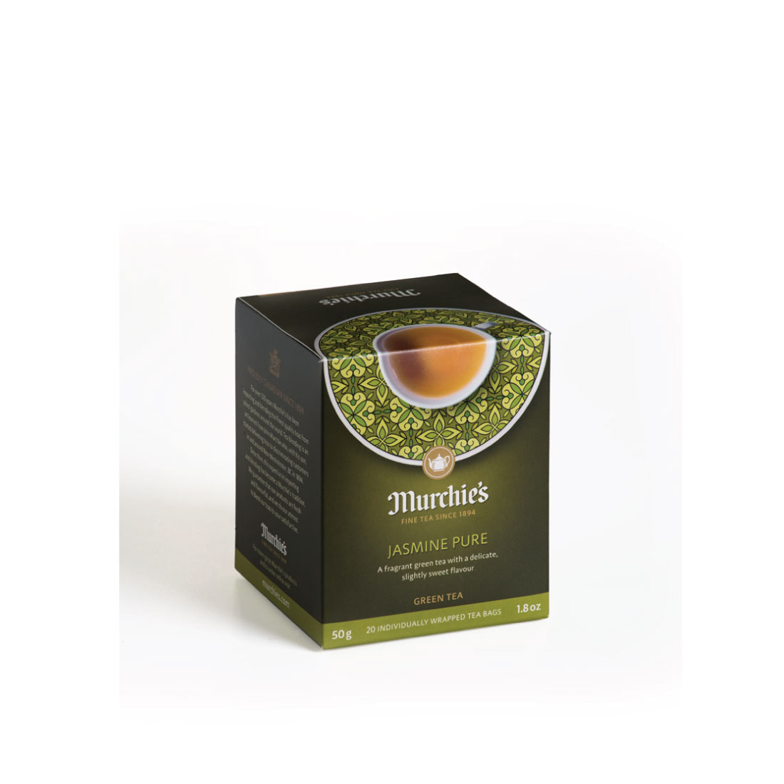 Jasmine Pure Tea Green Tea Tea Bags Murchie's Tea & Coffee