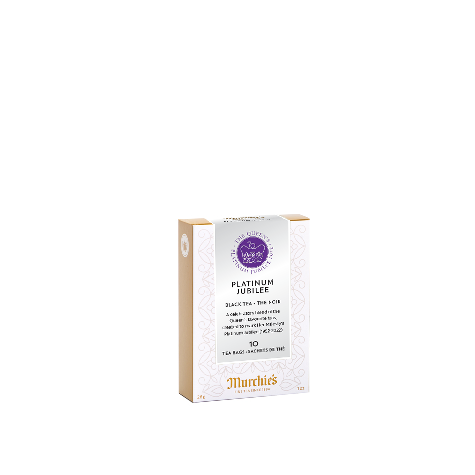 Platinum Jubilee 10 Tea Bag Box Murchie's Tea & Coffee